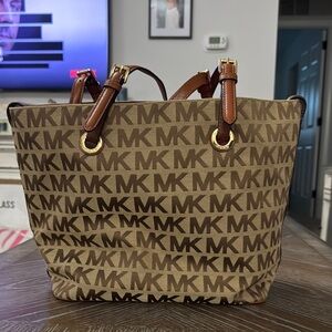 Michael Kors Brown Monogram Tote